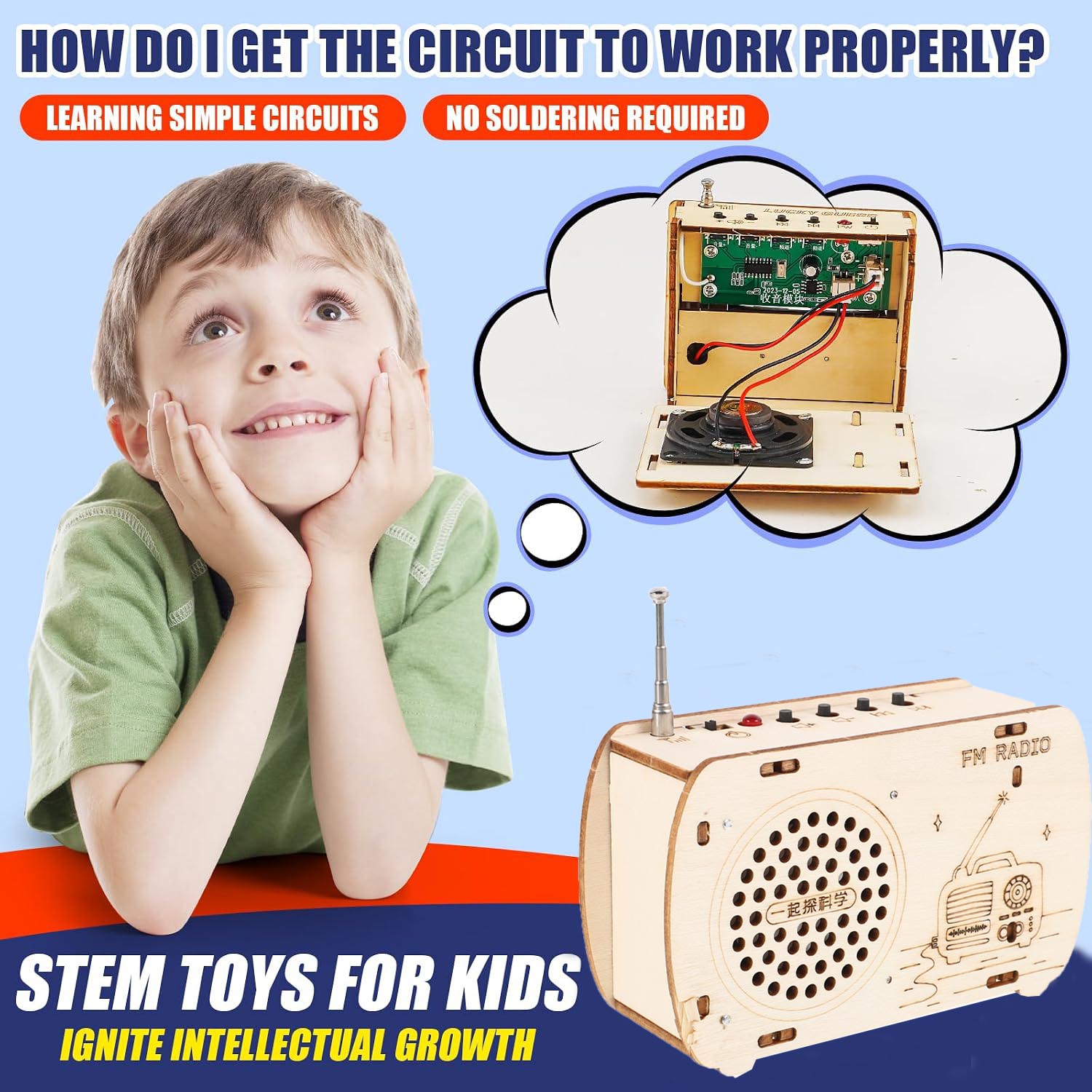 Electronics And Gadgets With Y - 어린이용 FM 라디오 키트, STEM 프로젝트,
