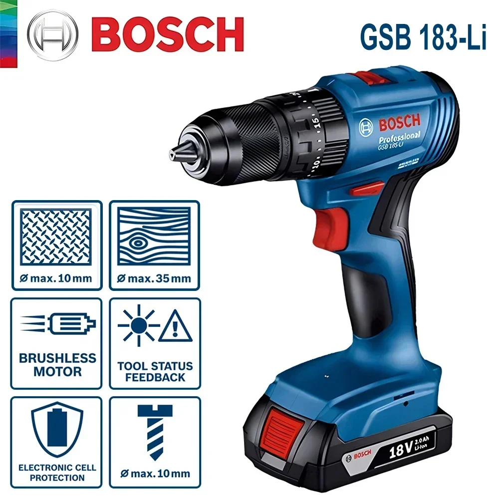 보쉬 GSB183-LI 18V 무선 임팩트 드릴, 강력 - Electro Gadgets 리뷰 및 가격
