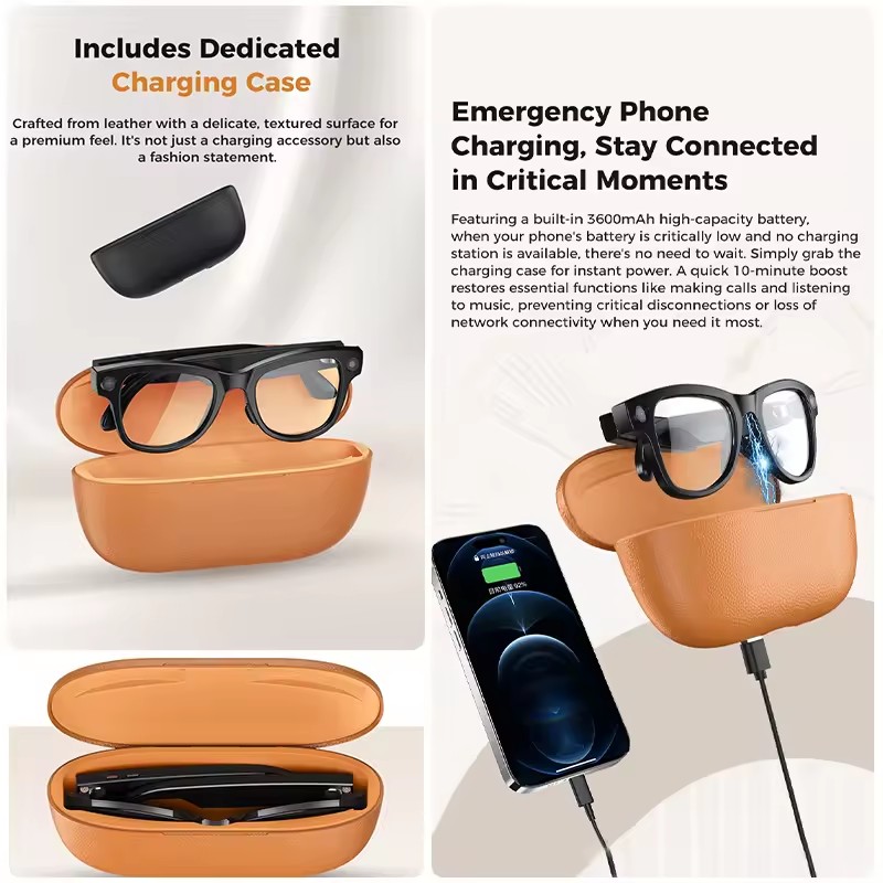 3600mAh 파워 뱅크 스마트 안경 800W 4K H - Smart Glasses Ar 리뷰 및 가격