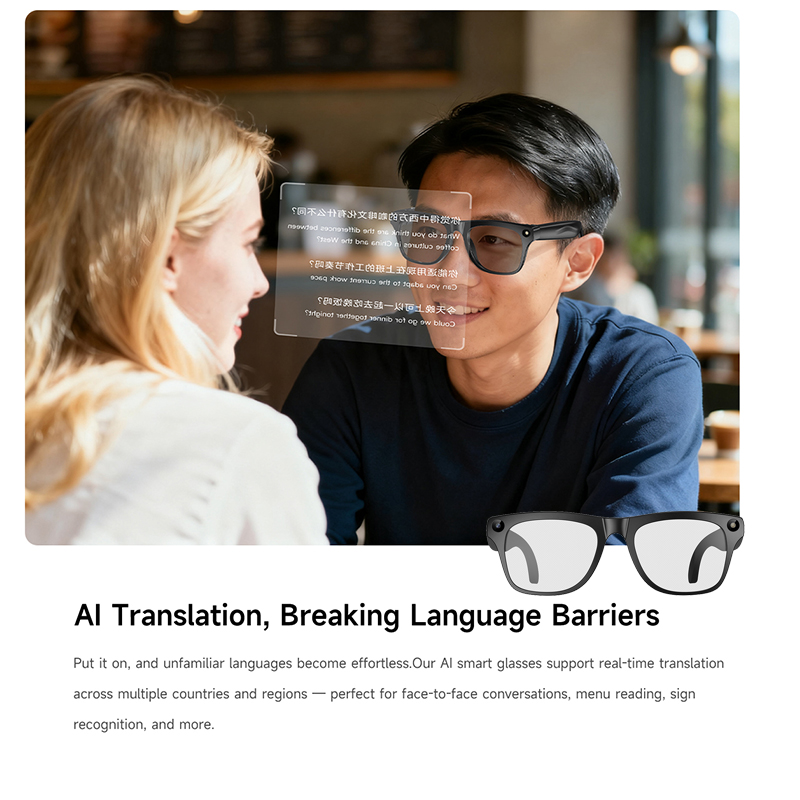 4K UHD 스마트 번역 안경 AI 대화 AI 음성 비 - Smart Glasses Ar 리뷰 및 가격