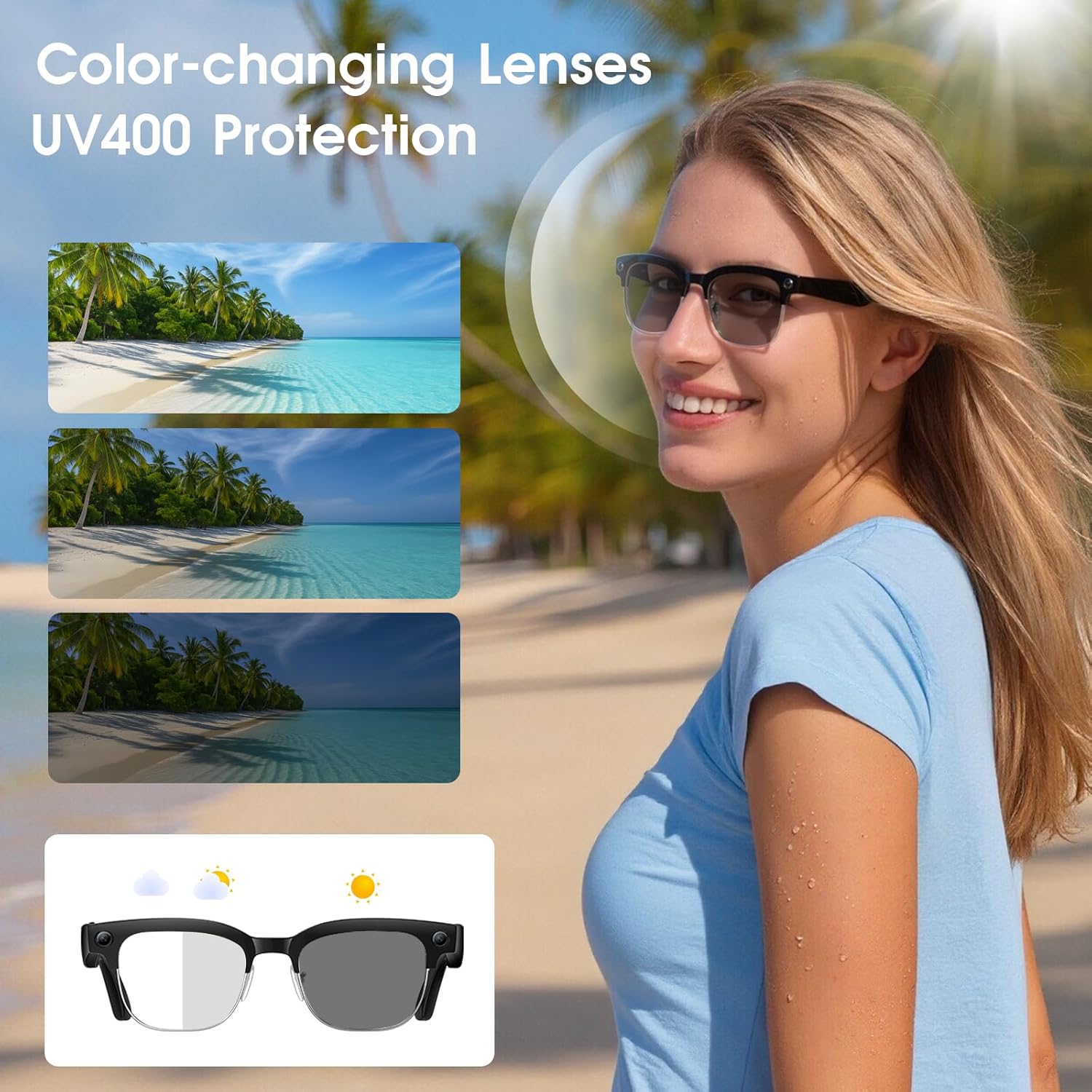 2026년형 새로운 4K HD 800W 카메라 스마트  - Smart Glasses Ar 리뷰 및 가격